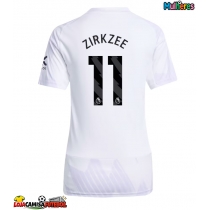 Camisa de Futebol Manchester United Joshua Zirkzee #11 Equipamento Secundário Mulheres 2025-26 Manga Curta